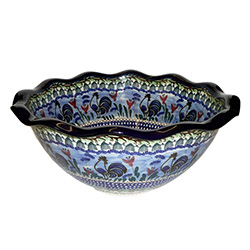 Polish Art Center - Polish Stoneware Jumbo Bowl - M. Kuczynska U2662 ...