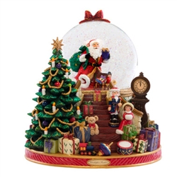 Polish Art Center - Splendent Santa Snow Globe - Radko