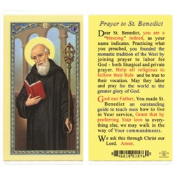 Polish Art Center - St. Benedict - Holy Card