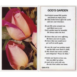 God's Garden Prayer - Holy Card 