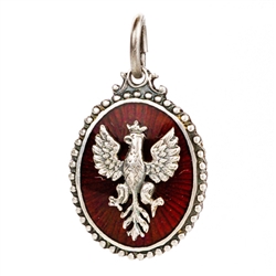 Polish Art Center - Polish Eagle Enameled Medallion