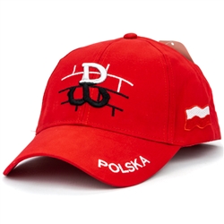 Polish Art Center - Polska Cap - Polish Uprising Symbol And Flag - Red